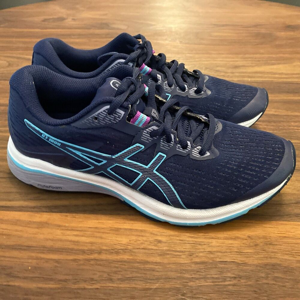 Asics GT-1000 8 Women's Running Shoes Size 7.5 Blue 1012A460